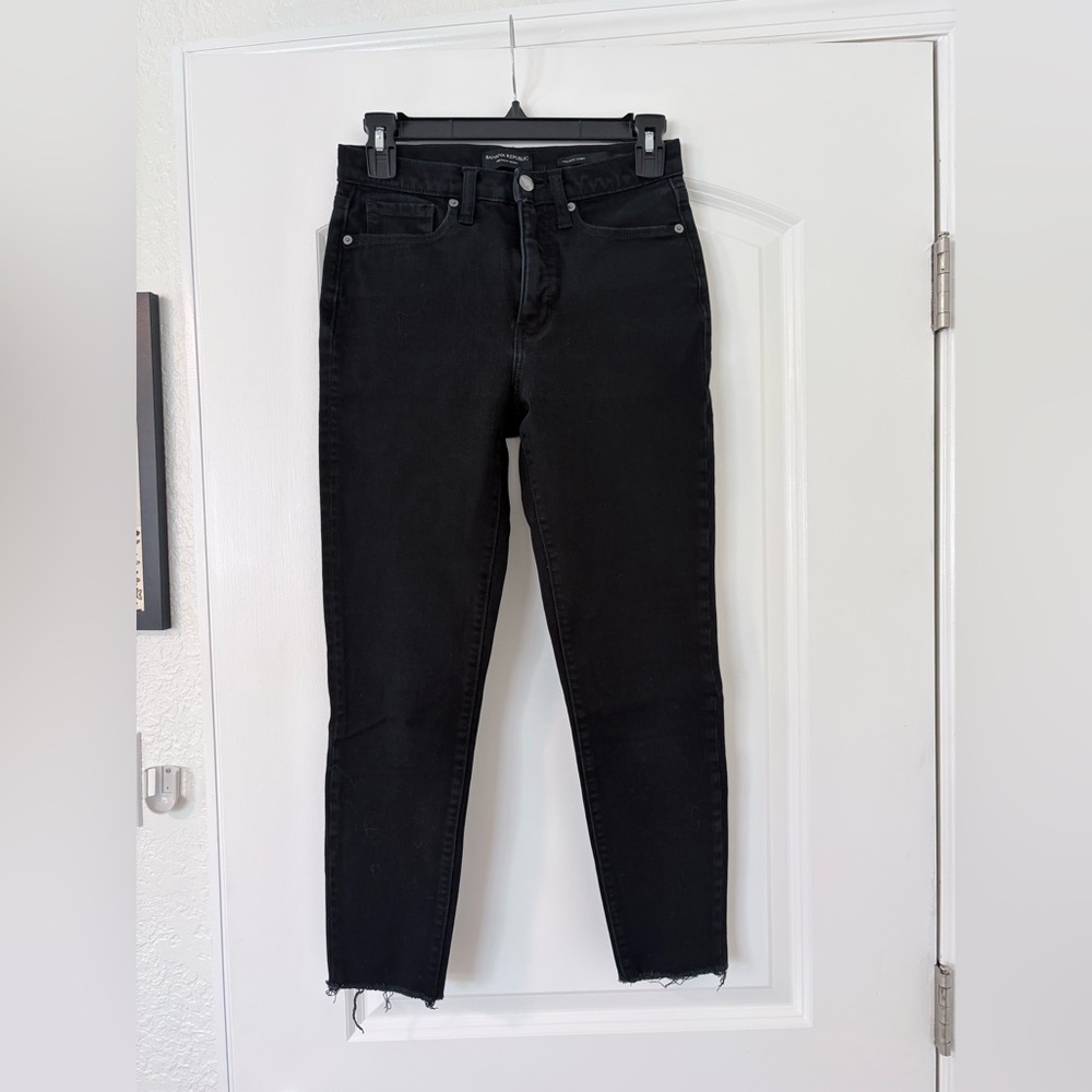 Banana Republic Classic High-Rise Black Skinny Jeans